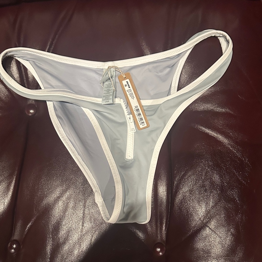 SKIMS Sporty Zipper Swim Dipped Tanga Bottom
